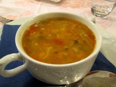 野菜スープの前菜