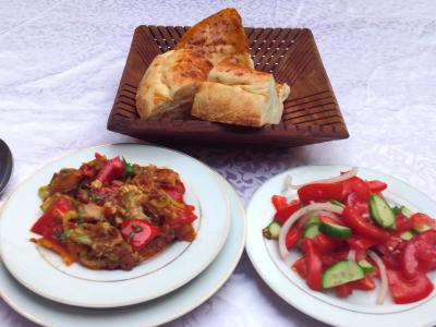 ディナー。このほかにも２品ほどあり。品数多くて満足！