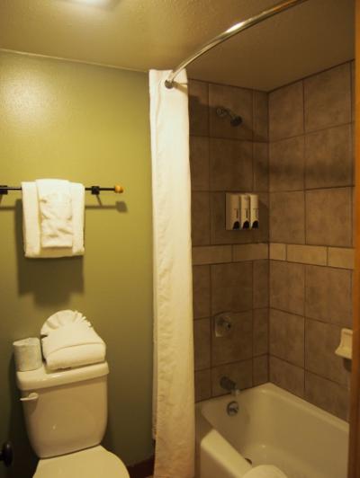 狭いバスルーム