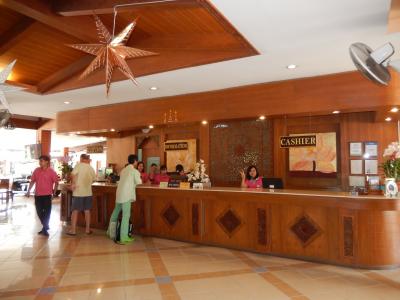 ホテルのレセプション