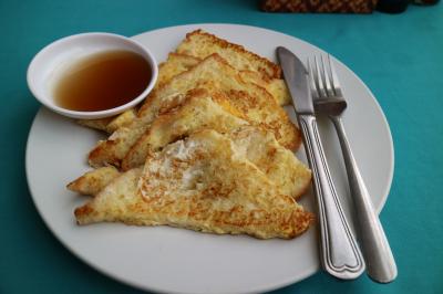 遅めに行った際のフレンチトースト