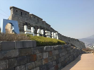 東大門駅からバス→駱山公園→路上美術館のコースでお散歩
