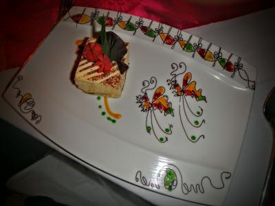 ディナーのデザートです！！素敵過ぎます！！