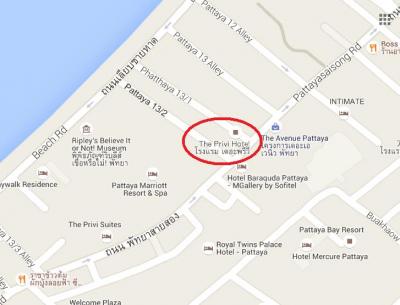 ザプリヴィホテルは、セカンドロード沿いにあり、海岸も近いです