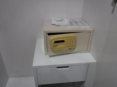 古いけどセイフティボックスあります。