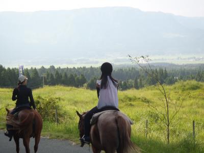 初めてでも安心　雄大な阿蘇の景色を見ながら乗馬体験