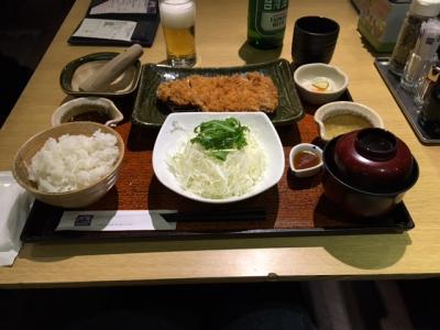 とんかつ定食おいしかった