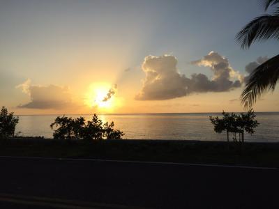 どこまでも美しい夕日