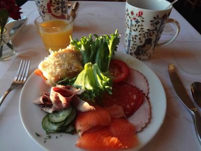 朝食のサーモンが最高