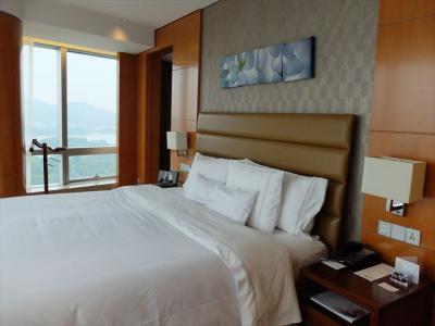 アップグレードでいただいたスイートの寝室部分。