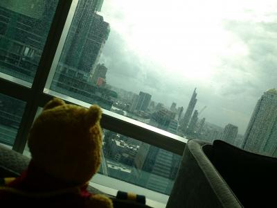 ラウンジからの風景（スコール後）