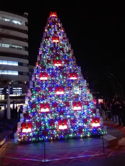 クリスマスツリー　キラキラでした　東京っぽい