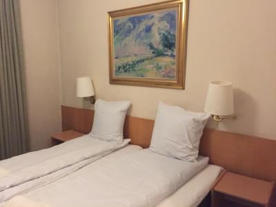 ダブルベッド。快適に眠れました。