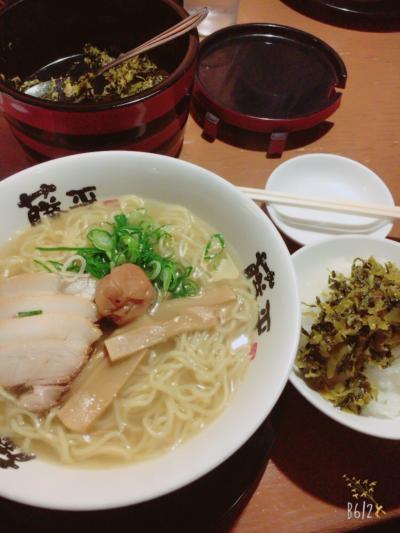 豚骨ベースのラーメン！