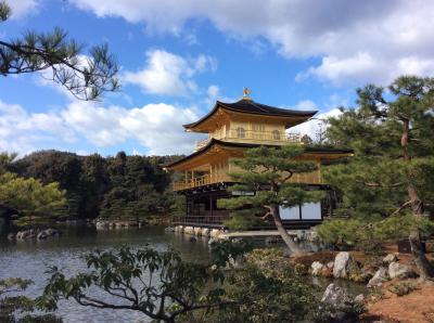 青空の元、黄金に輝いて…まさに金閣寺