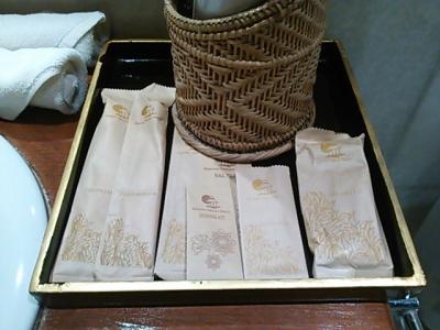 アメニティもついています