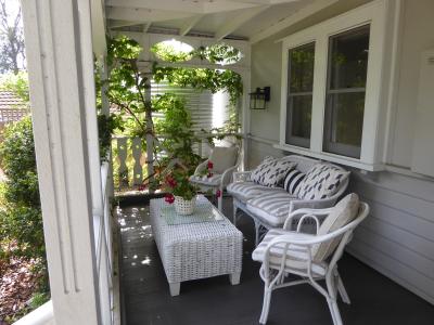 レストランの外のベランダです