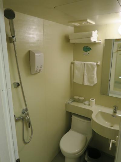 トイレ・シャワー・洗面は一体でシャワースペースとしては狭い