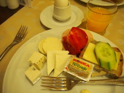 朝食付きでした♪