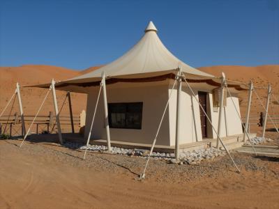 デラックス・テント・スイートの外観。