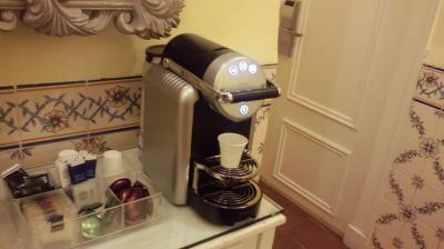 エスプレッソが自由に飲める