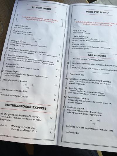 メニュー。リーズナブル！