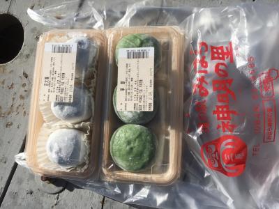 豆大福とヨモギ餅