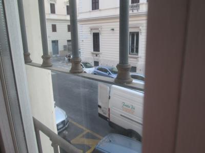 出発日の朝の窓からの眺め