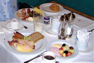 朝食ビュッフェの一部