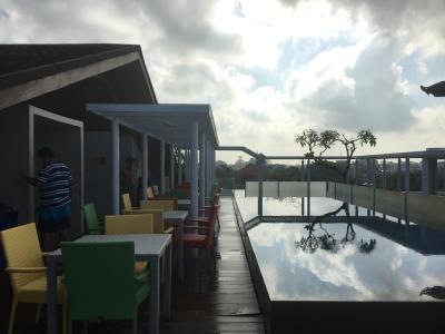 屋上にはプールもありました！