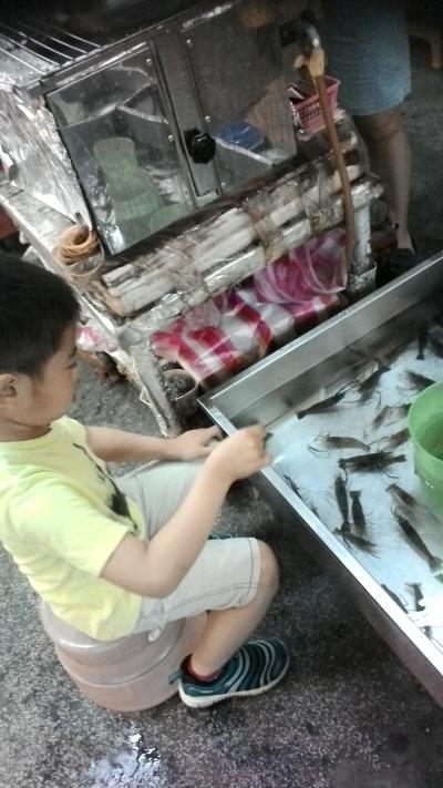 えび釣りとグルメを満喫