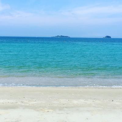 かなり遠くに軍艦島（端島）が見えます