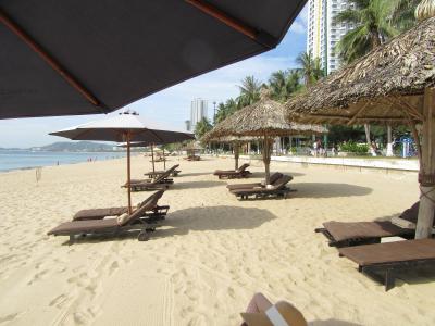 ビーチのホテル専用エリア