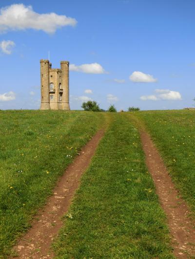 イギリスの田舎の風景を一望できます