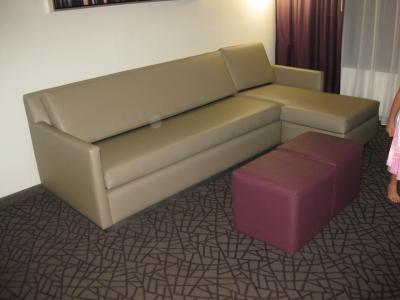 リビングのソファーがベッドになります。