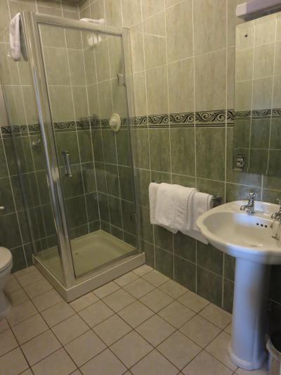 バスタブはなく、アメニティも最小限。ボディソープは固形石鹸。