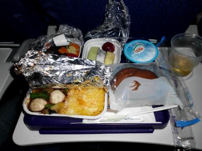 機内食は美味しかったです。