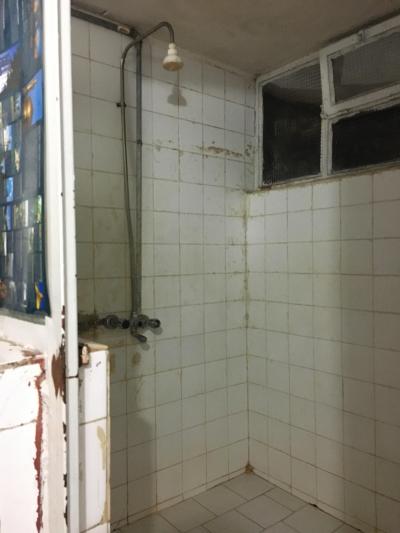 シャワーはあるだけ有難いというレベル