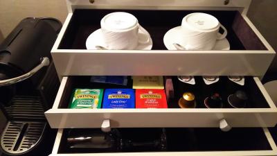 コーヒーマシーンがあり毎日きちんと補充されています