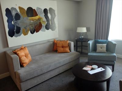 アップ・グレードでいただいたジュニア・スイートのリヴィング