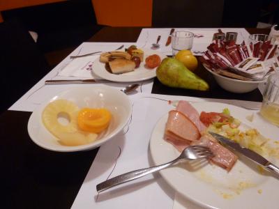 朝食はまずまず