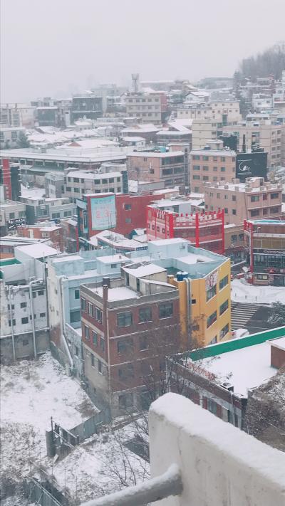 シティビュー　雪です