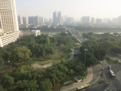 １７階の部屋からの眺望