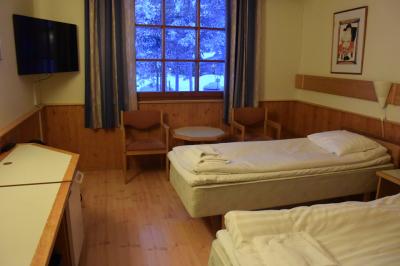 ログハウス風でいい雰囲気