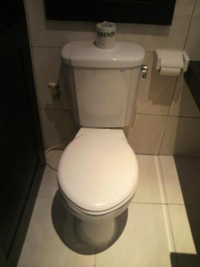 ２０＄のホテルとは思えない清掃の行き届いているトイレです。