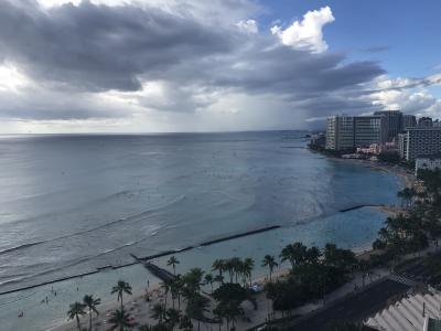 ワイキキの端ですがオーシャンビューは最高。