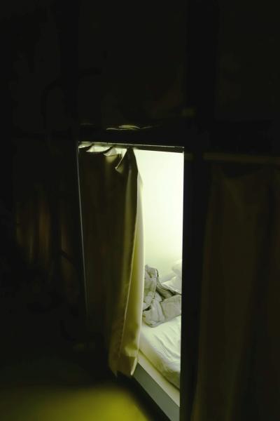 ２段ベッドの下でした