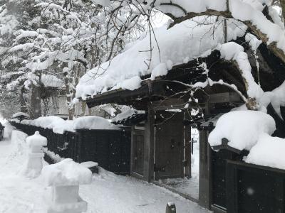 雪の角館は時代劇のセットのようでした