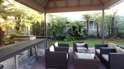 自然豊かな中庭