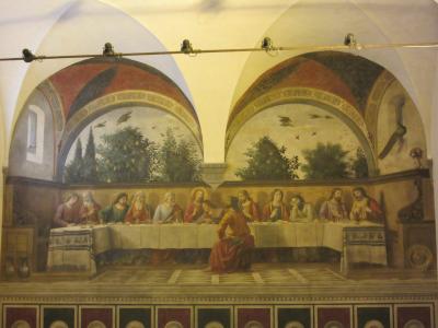 ギルランダイオ「最後の晩餐」「聖ヒエロニムス」、ボッティチェリ「聖アウグスティヌス」と墓